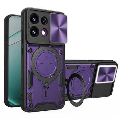 Maska za Oppo Reno16 F / Reno16 FS, Techsuit, CamGuard Pro, Ljubičasta
