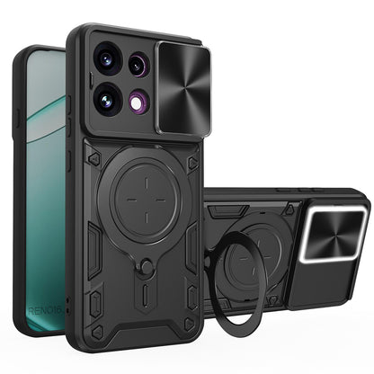 Maska za Oppo Reno16 F / Reno16 FS, Techsuit, CamGuard Pro, Crna