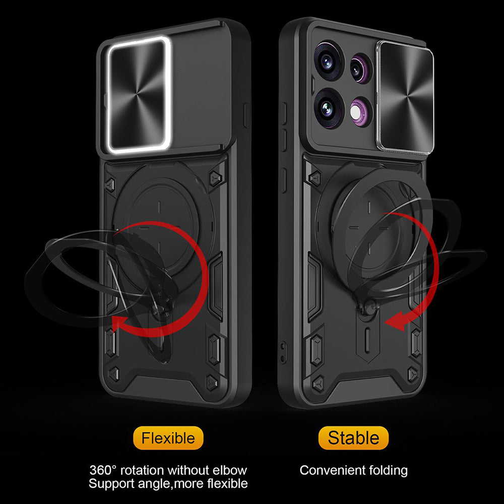 Maska za Oppo Reno16 F / Reno16 FS, Techsuit, CamGuard Pro, Crna