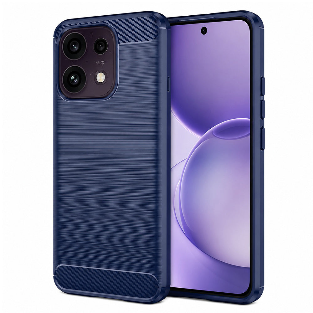 Maska za Oppo Reno16 F / Reno16 FS, Techsuit, Karbon, Plava