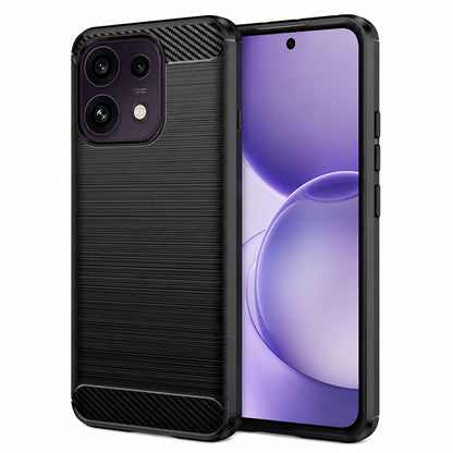 Maska za Oppo Reno16 F / Reno16 FS, Techsuit, Karbon, Crna