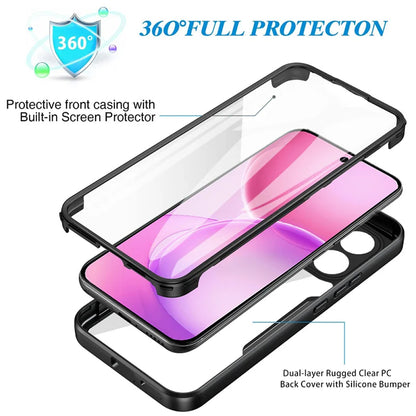 Maska za Oppo Reno16 F / Reno16 FS, Techsuit, ColorVerse 360, Crna