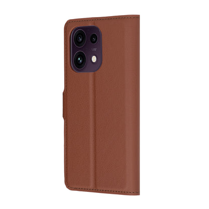 Futrola za Oppo Reno16 F / Reno16 FS, Techsuit, Kožna Folio, Smeđa