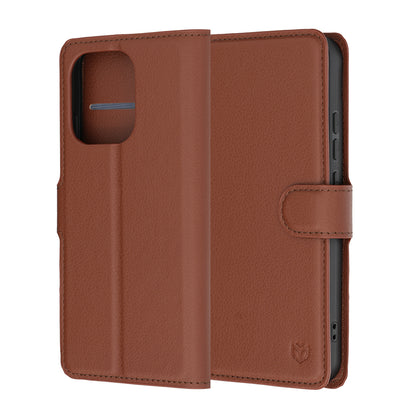 Futrola za Oppo Reno16 F / Reno16 FS, Techsuit, Kožna Folio, Smeđa