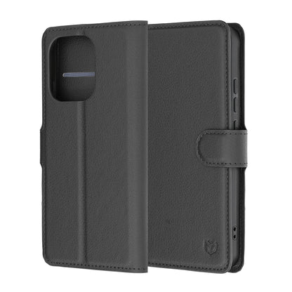 Futrola za Oppo Reno16 F / Reno16 FS, Techsuit, Kožna Folio, Crna