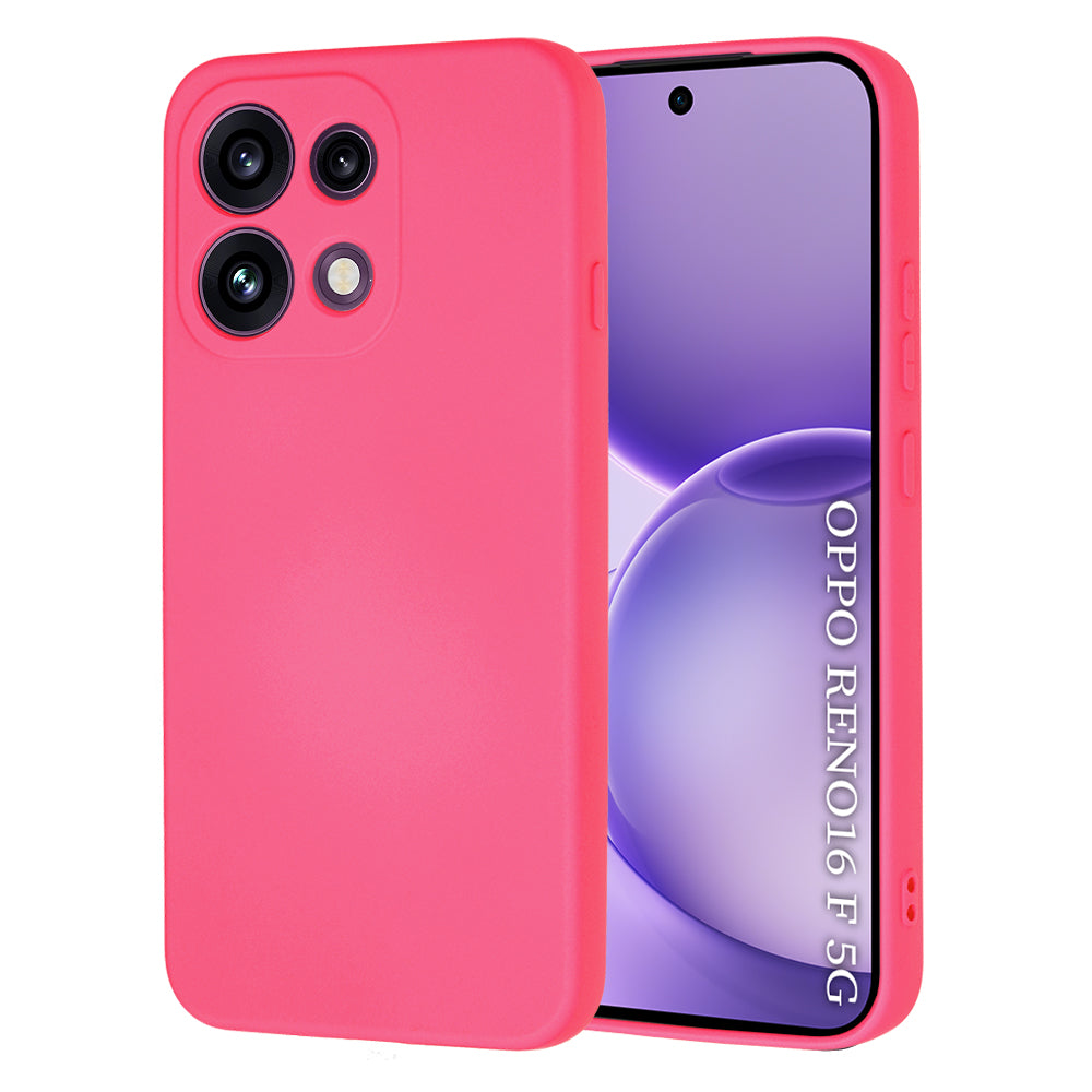 Maska za Oppo Reno16 F / Reno16 FS, Techsuit, SoftFlex, Tamno Roza