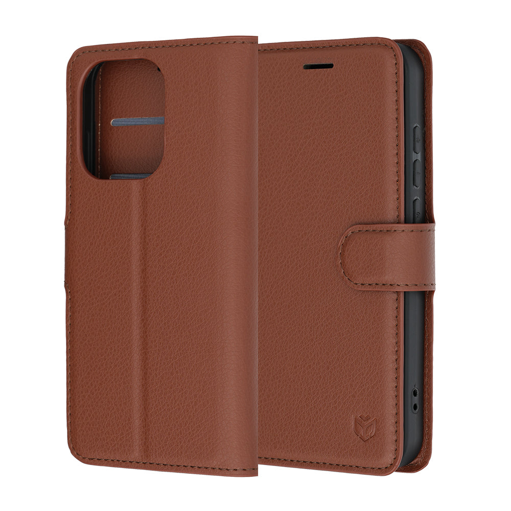 Futrola za Oppo Reno16 Pro, Techsuit, Leather Folio, Smeđa