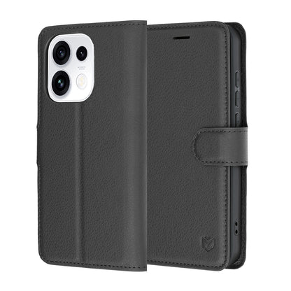 Futrola za Oppo Reno16 Pro, Techsuit, Leather Folio, Crna
