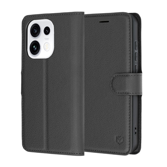 Futrola za Oppo Reno16 Pro, Techsuit, Leather Folio, Crna