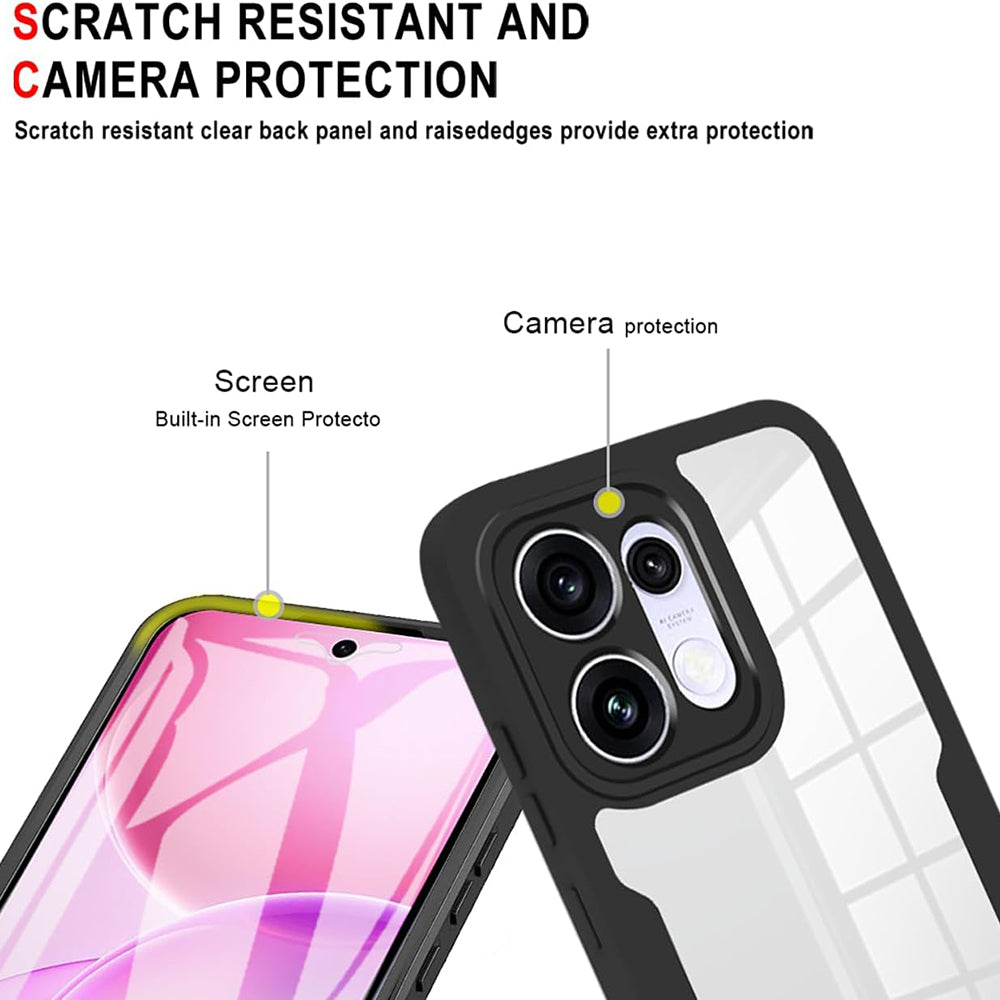 Maska za Oppo Reno16 / Reno16 Pro, Techsuit, ColorVerse 360, Crna