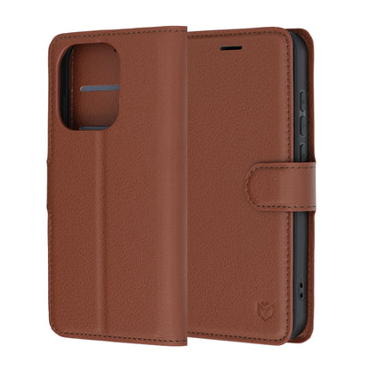 Futrola za Oppo Reno16 / Reno16 Pro, Techsuit, Kožna Folio, Smeđa