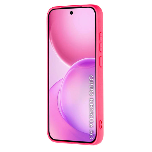 Maska za Oppo Reno16, Techsuit, SoftFlex, Tamno Roza