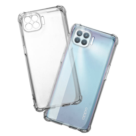 Maska za Oppo Reno4 Lite, Techsuit, Shockproof Clear, Prozirna