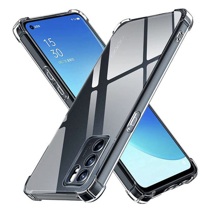 Maska za Oppo Reno6 5G, Techsuit, Shockproof Clear, Prozirna