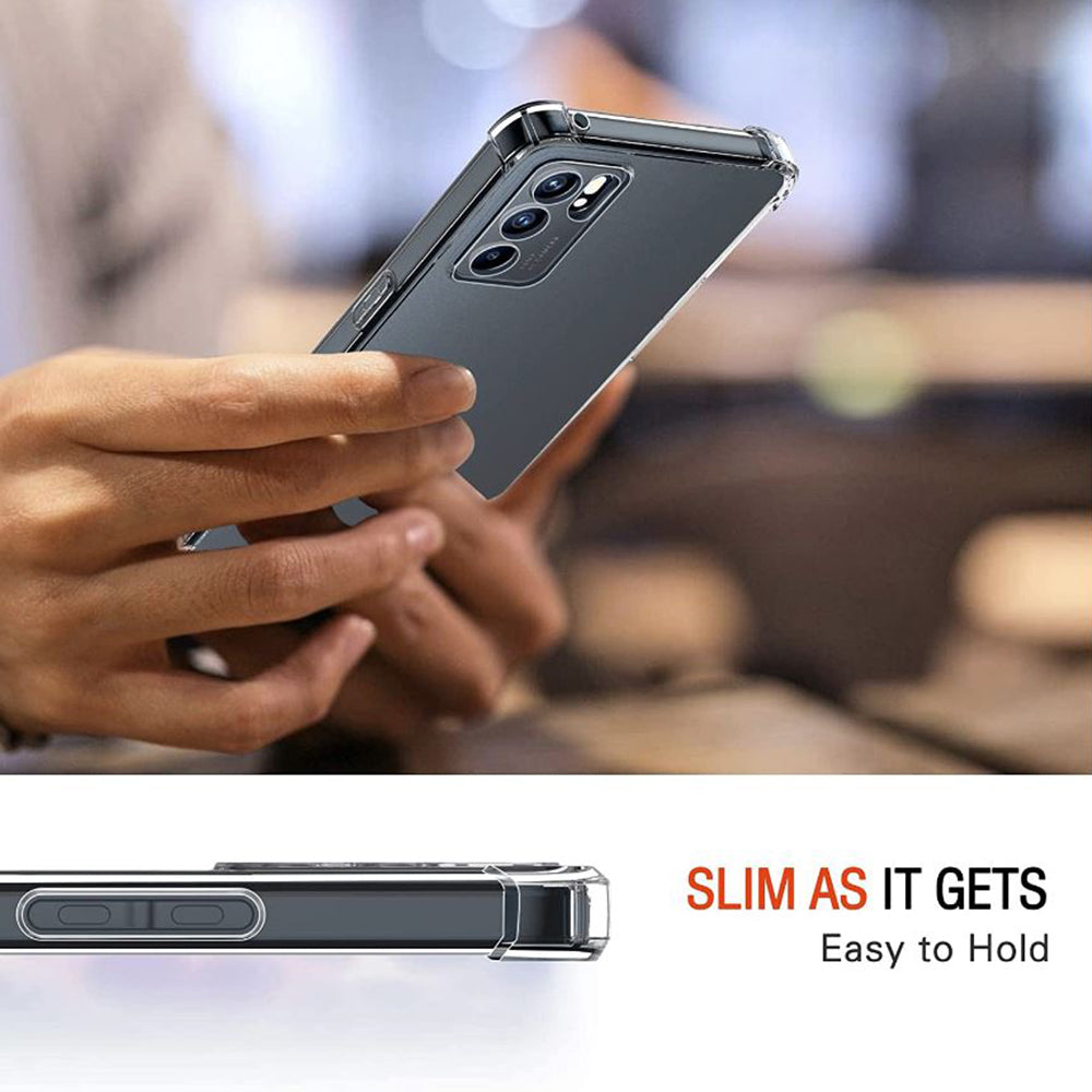 Maska za Oppo Reno6 5G, Techsuit, Shockproof Clear, Prozirna