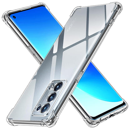 Maska za Oppo Reno6 Pro 5G (Snapdragon), Techsuit, Shockproof Clear, Prozirna