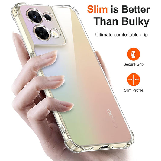 Maska za Oppo Reno8, Techsuit, Shockproof Clear, Prozirna