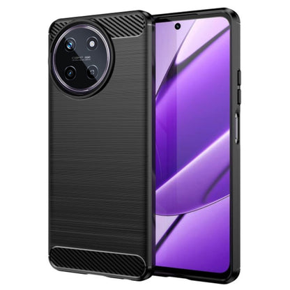 Maska za Realme 11 4G, Techsuit, Karbon, Crna