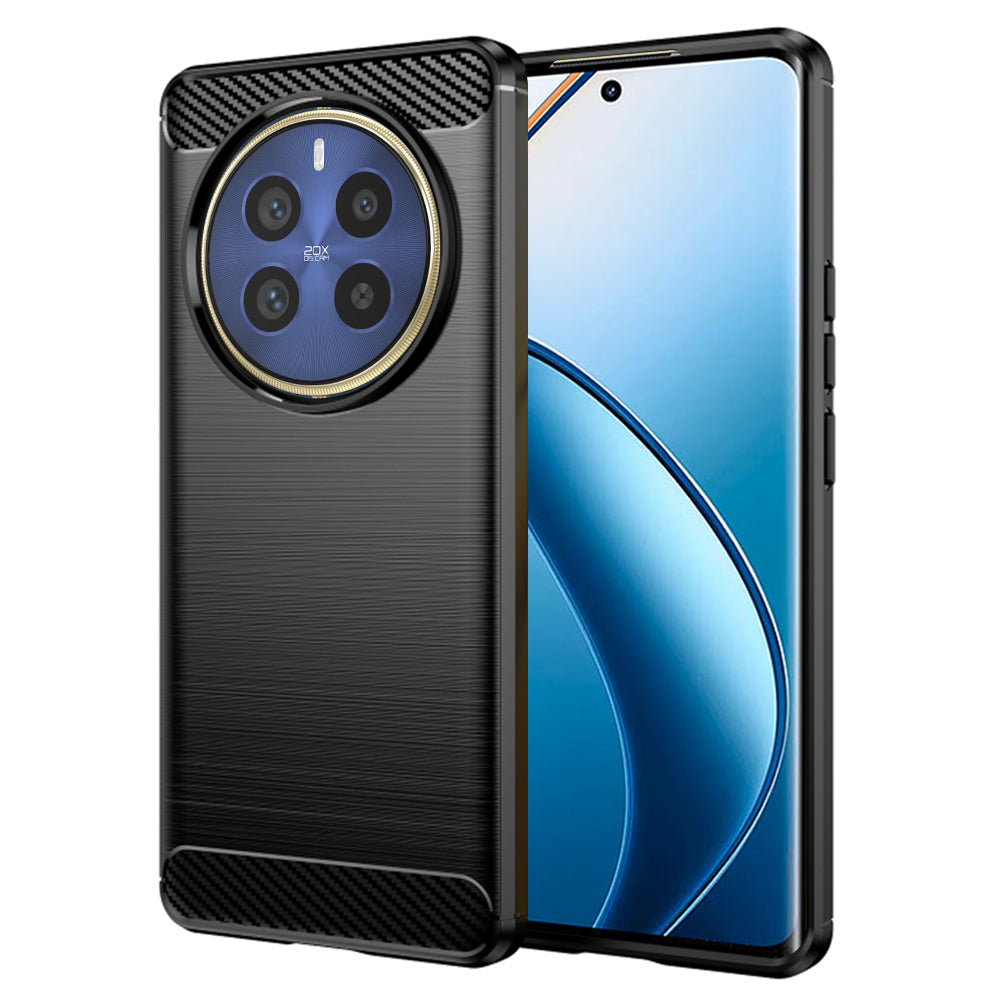 Maska za Realme 12 Pro / 12 Pro+, Techsuit, Karbon, Crna