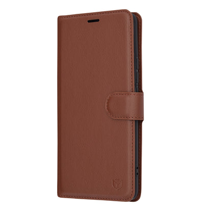 Futrola za Realme 12 Pro / 12 Pro+, Techsuit, Kožna Folio, Smeđa