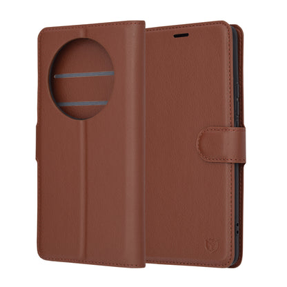 Futrola za Realme 12 Pro / 12 Pro+, Techsuit, Kožna Folio, Smeđa