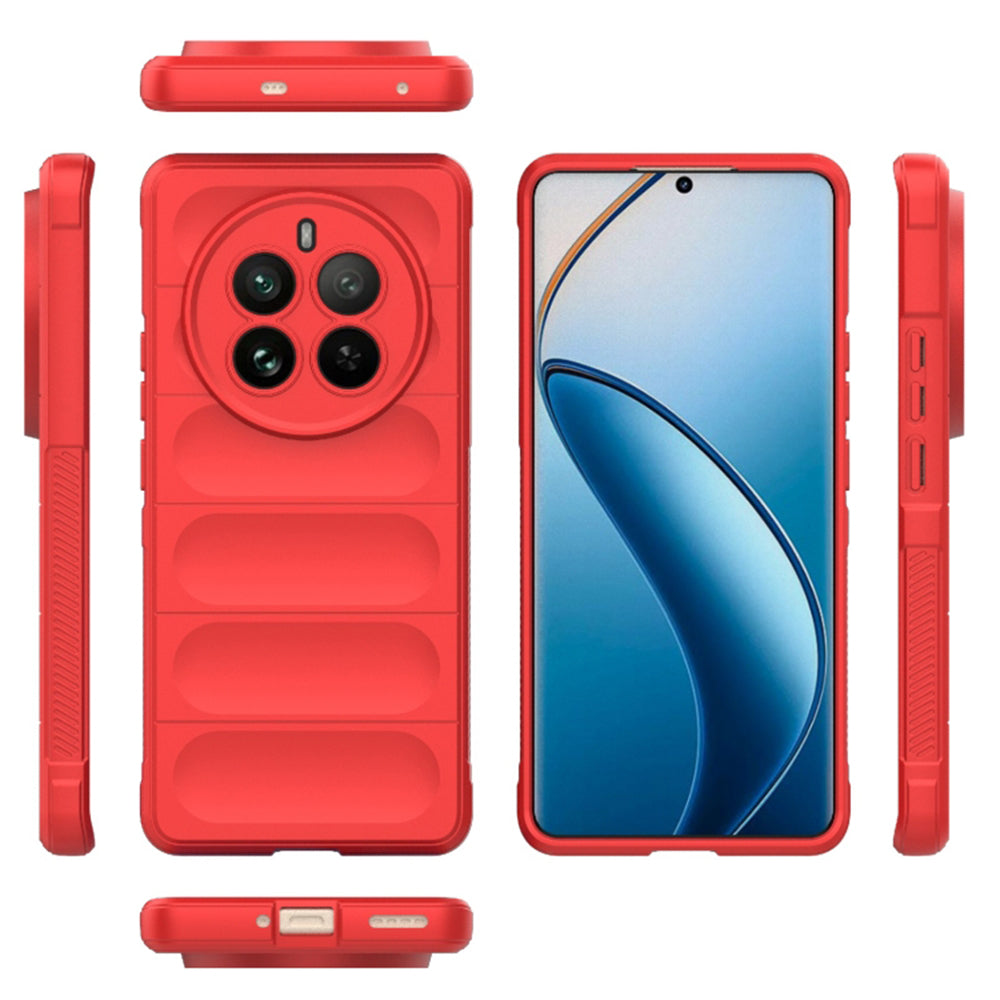 Maska za Realme 12 Pro / 12 Pro+, Techsuit, Magic Shield, Crvena