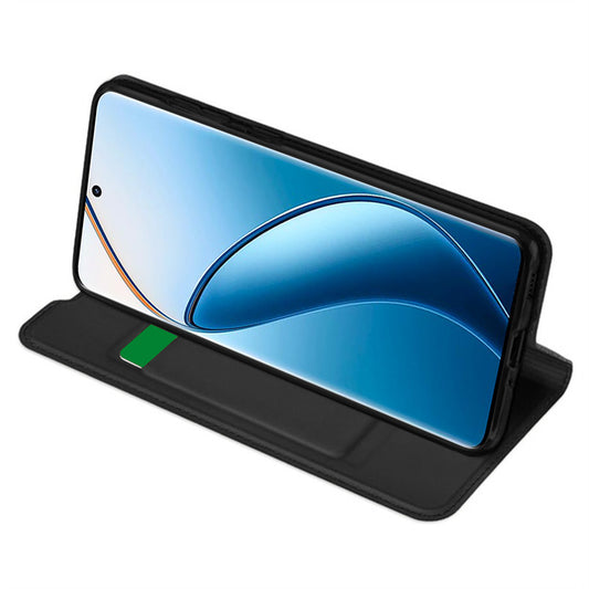 Maska za Realme 12 Pro / 12 Pro+, Techsuit, Magskin Book, Crna