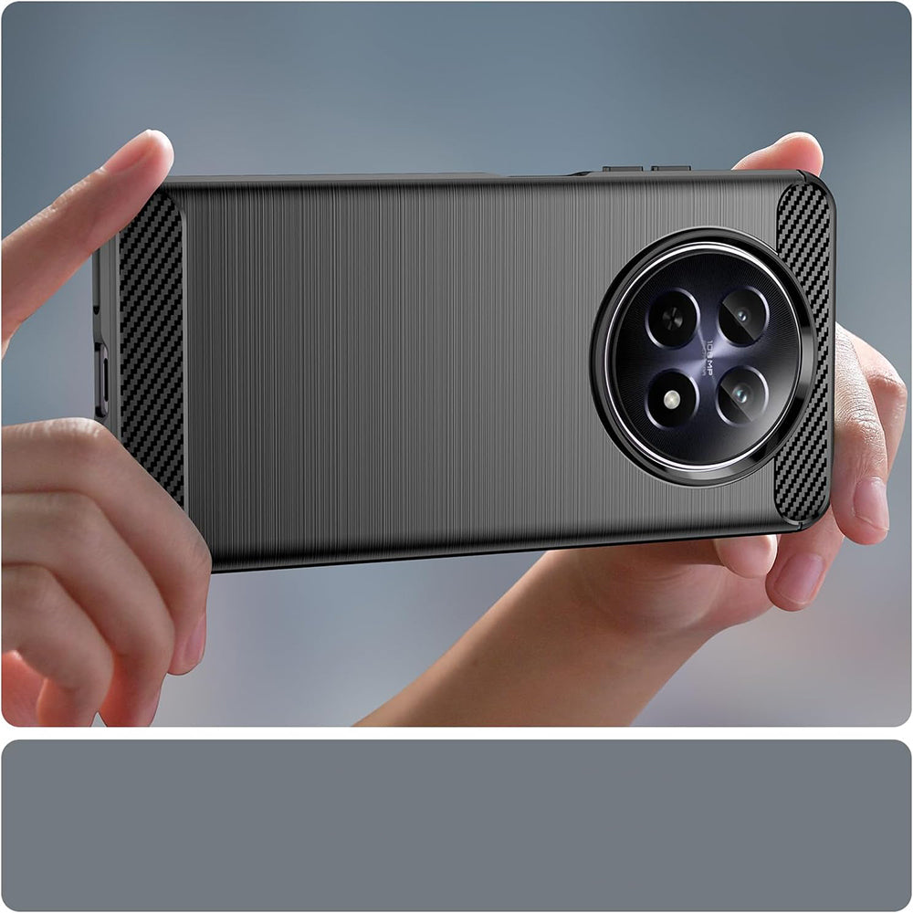 Maska za Realme 12, Techsuit, Karbon, Plava