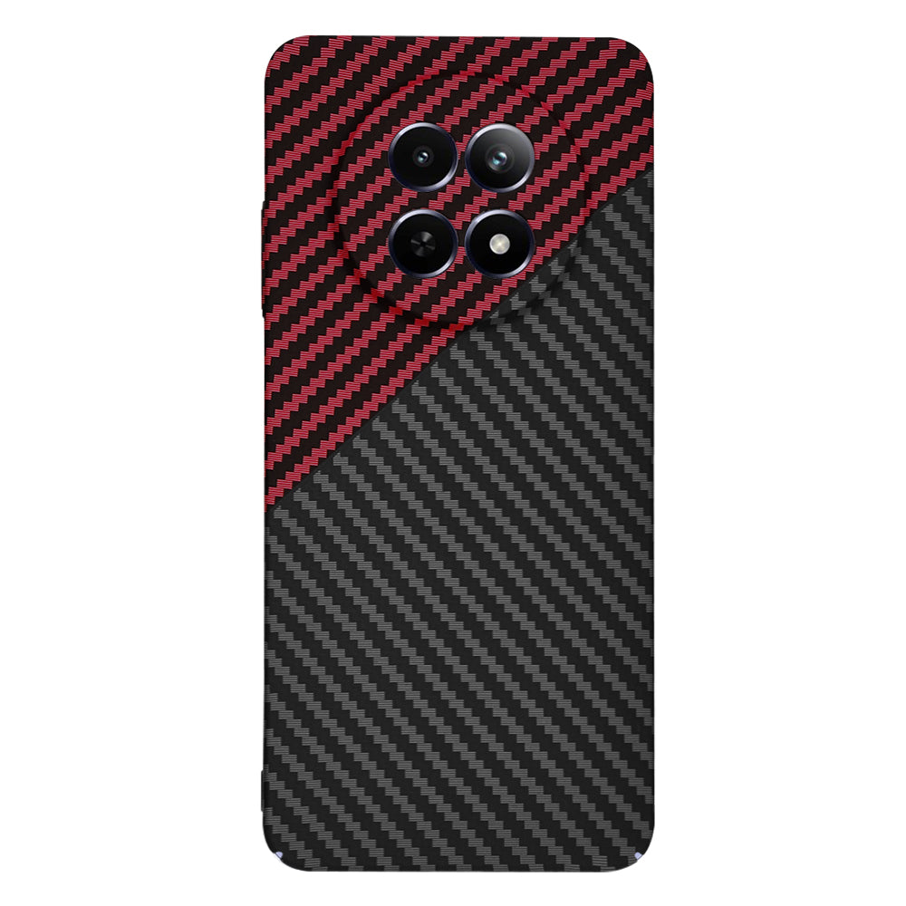 Maska za Realme 12x / 12, Techsuit, Carbonite FiberShell, Crno Crvena