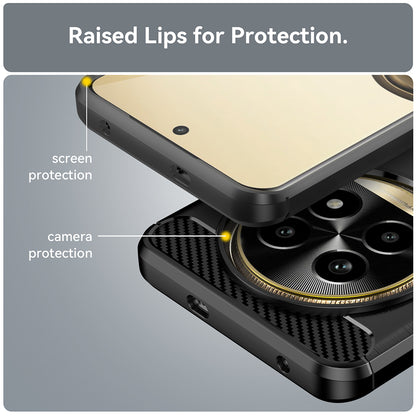 Maska za Realme 13 Pro / 13 Pro+, Techsuit, Karbon, Crna