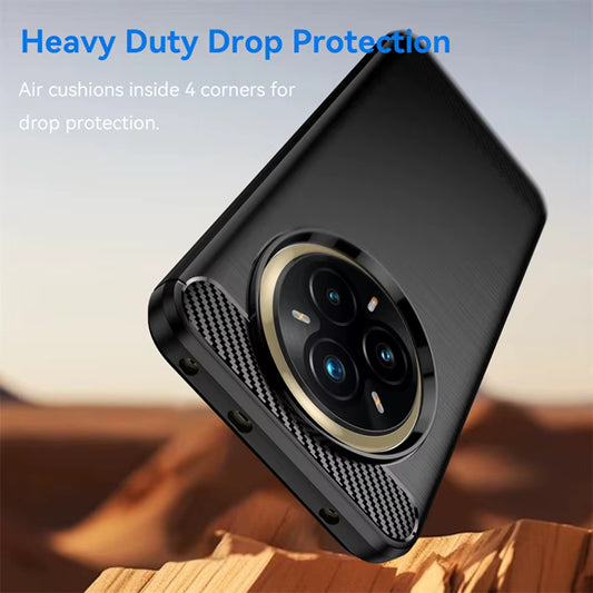 Maska za Realme 14 Pro+, Techsuit, Karbon, Crna