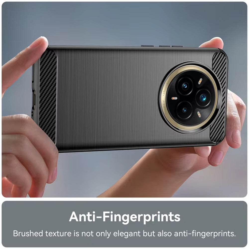 Maska za Realme 14 Pro+, Techsuit, Karbon, Crna