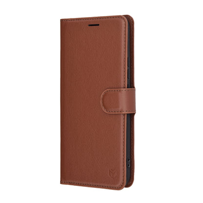 Futrola za Realme 14 Pro+, Techsuit, Kožna Folio, Smeđa
