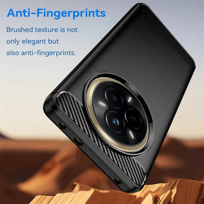 Maska za Realme 14 Pro, Techsuit, Karbon, Crna