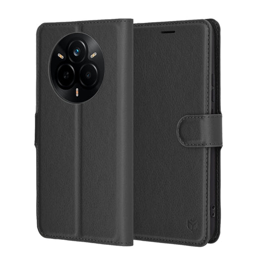 Futrola za Realme 14 Pro, Techsuit, Leather Folio, Crna