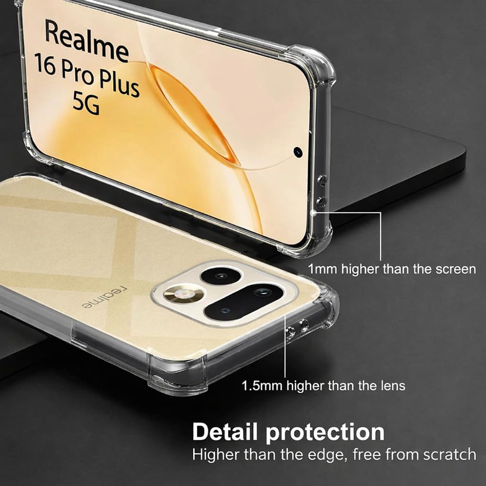 Futrola za Realme 16 Pro+, Techsuit, Shockproof Clear, Prozirna
