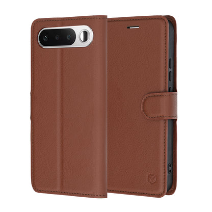 Futrola za Realme 16, Techsuit, Kožna Folio, Smeđa