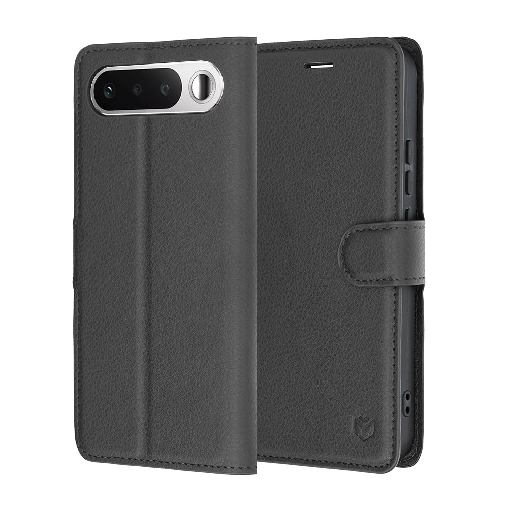 Futrola za Realme 16, Techsuit, Leather Folio, Crna