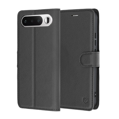 Futrola za Realme 16, Techsuit, Leather Folio, Crna
