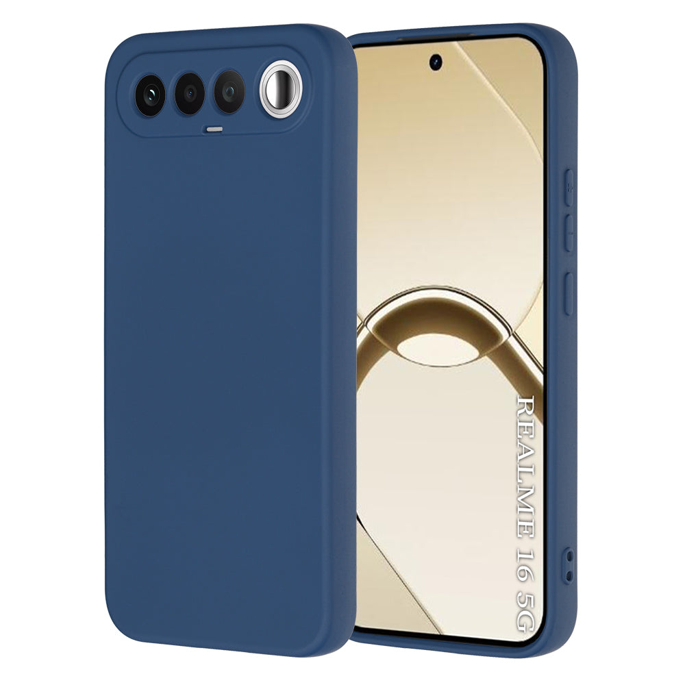 Maska za Realme 16, Techsuit, SoftFlex, Tamnoplava