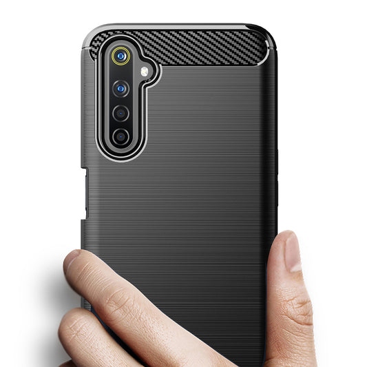 Futrola za Realme 6 Pro, Techsuit, Karbon, Crna