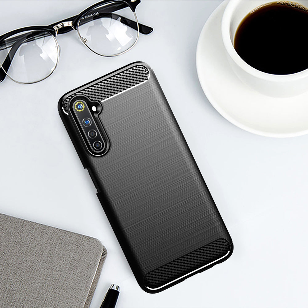 Futrola za Realme 6 Pro, Techsuit, Karbon, Crna