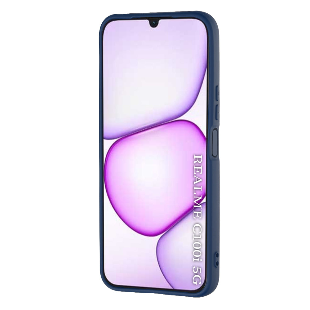 Maska za Realme C100 5G, Techsuit, SoftFlex, Tamnoplava