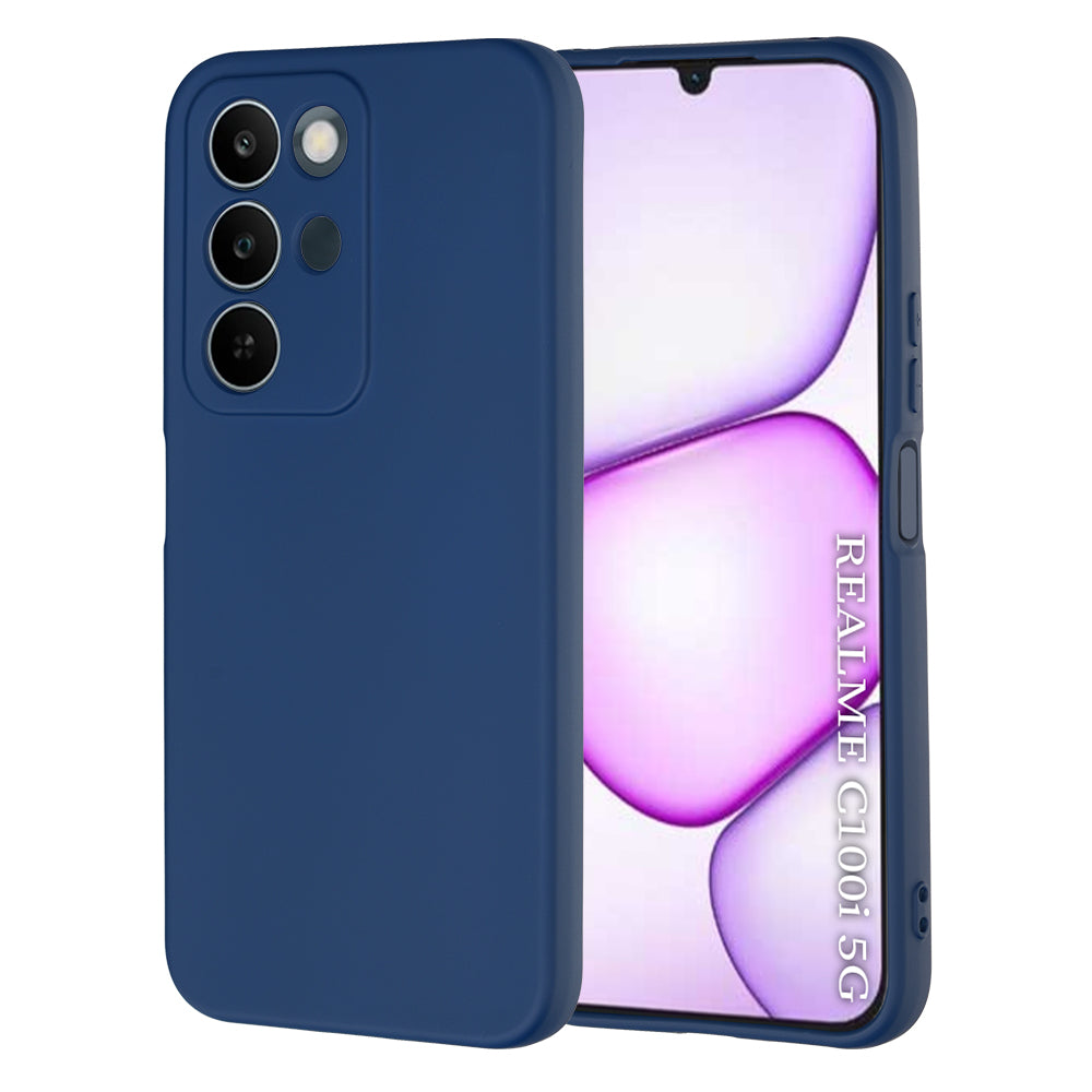 Maska za Realme C100 5G, Techsuit, SoftFlex, Tamnoplava