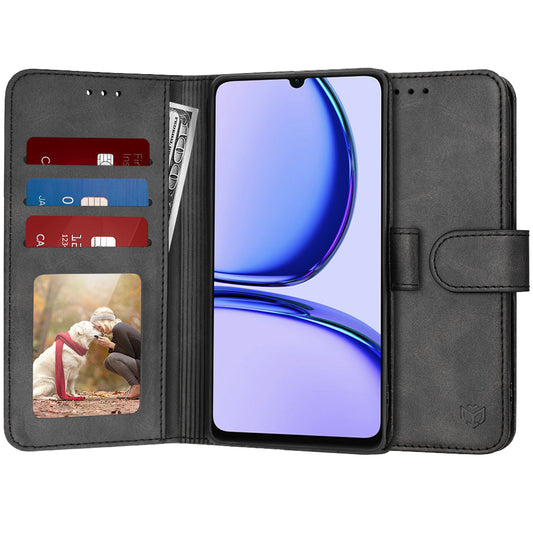 Futrola za Realme C53, Techsuit, Diary Book, Crna