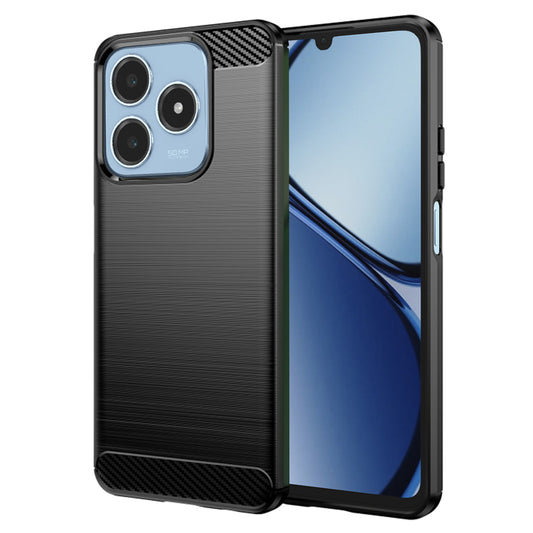 Maska za Realme C63 / C61, Techsuit, Karbon, Crna