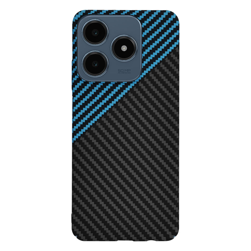 Maska za Realme C63 / C61, Techsuit, Carbonite FiberShell, Crno Plava