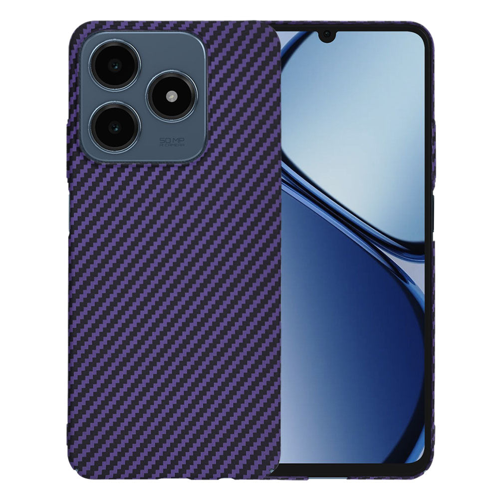 Maska za Realme C63 / C61, Techsuit, Carbonite FiberShell, Ljubičasta
