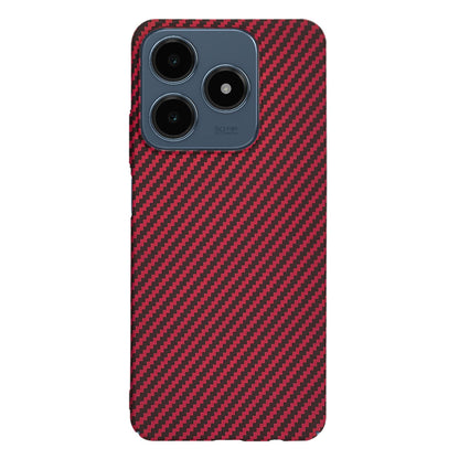 Maska za Realme C63 / C61, Techsuit, Carbonite FiberShell, Crvena