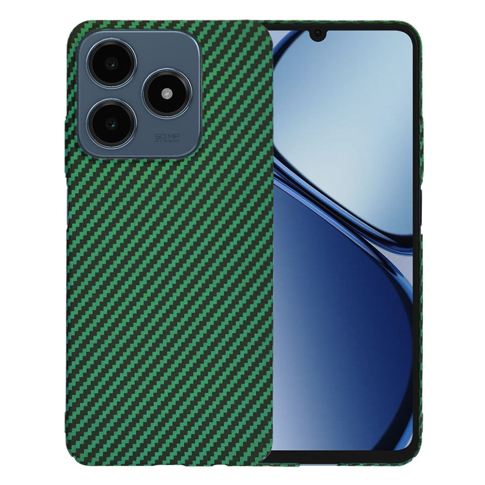 Maska za Realme C63 / C61, Techsuit, Carbonite FiberShell, Zelena